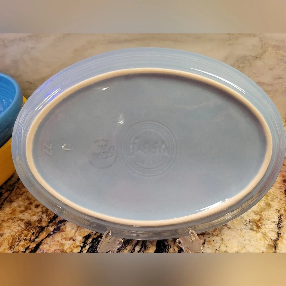 Fiesta 9 5/8 Inch Small Oval Serving Platter Periwinkle
